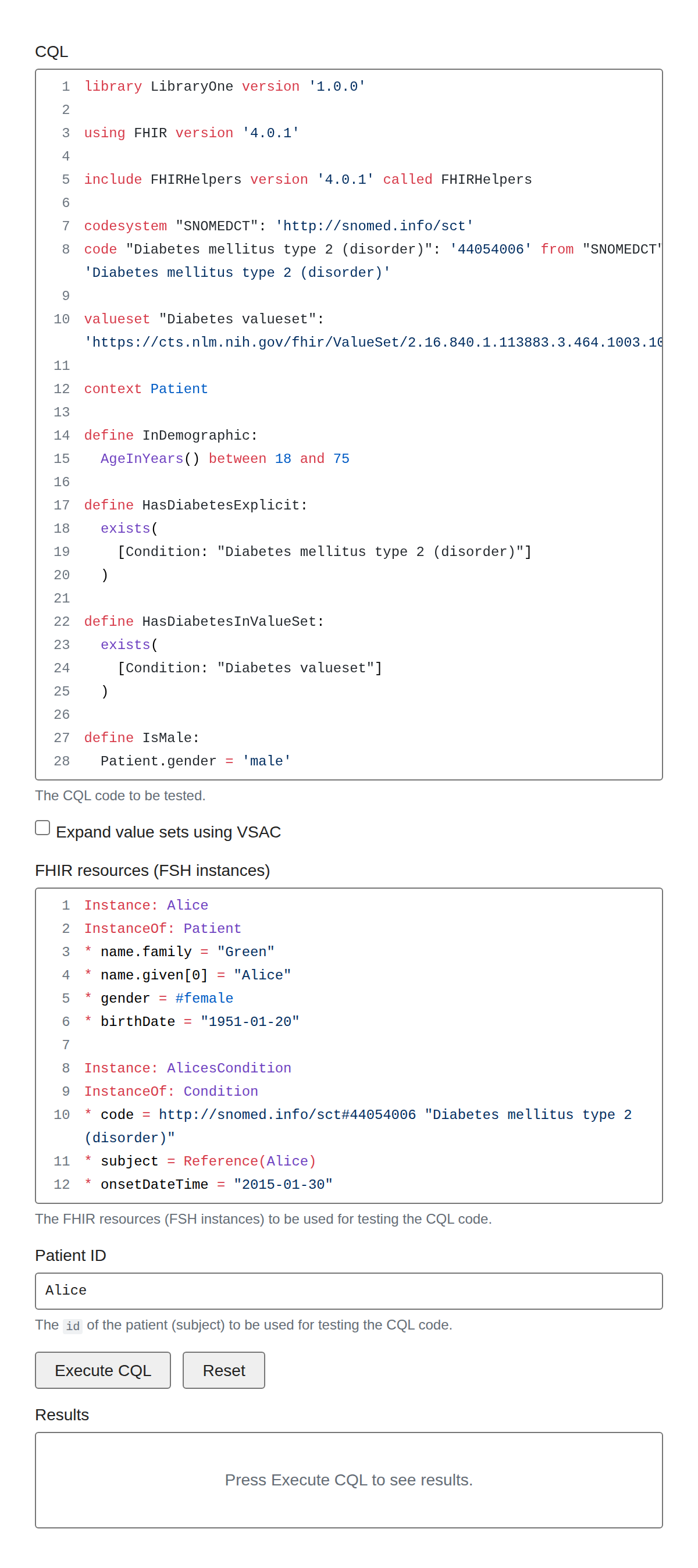 CQL Testing Tool