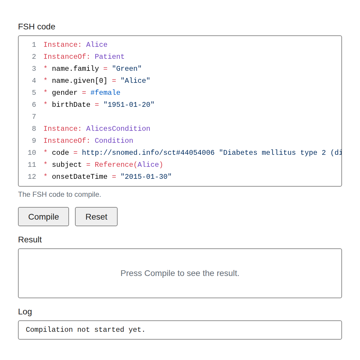 FSH Compiler