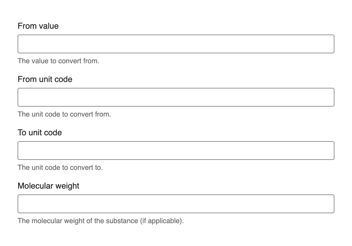 UCUM Converter