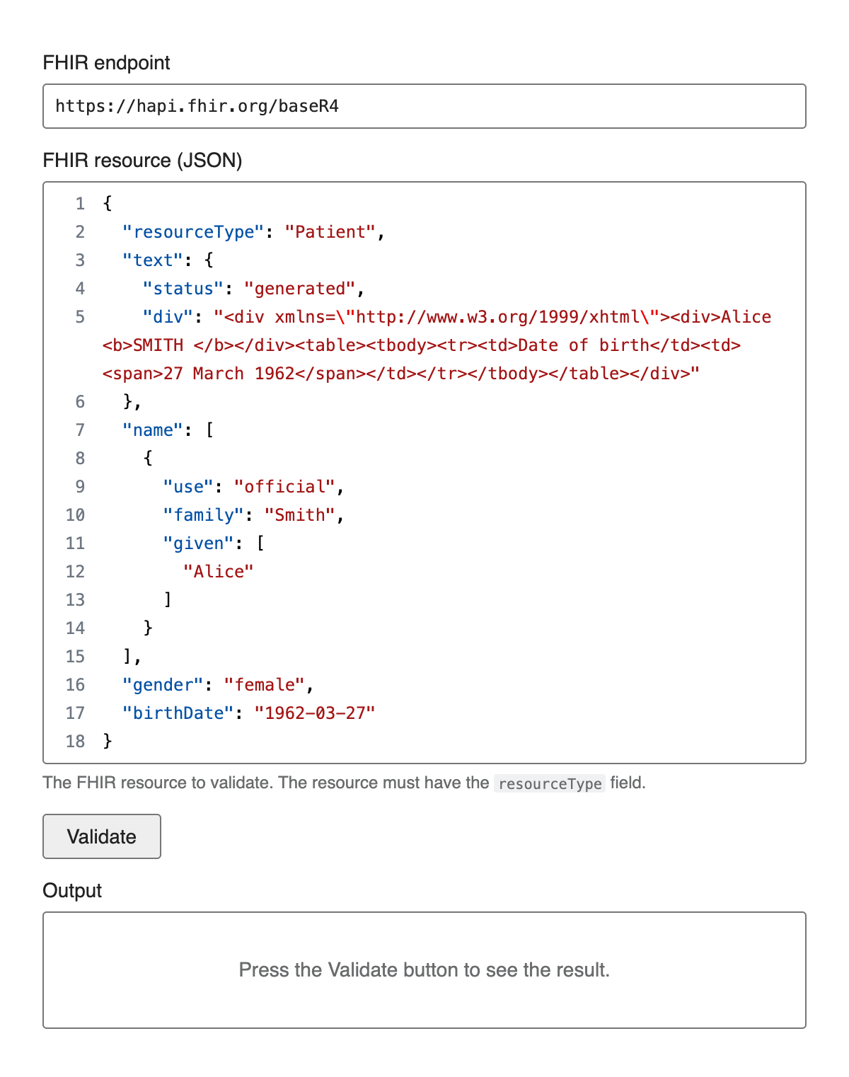 FHIR Validation Client