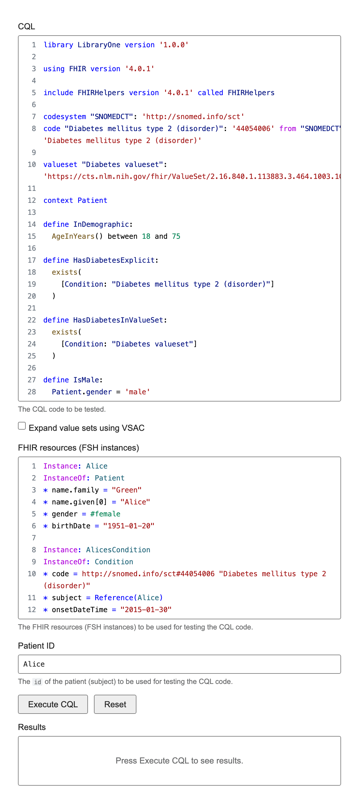 CQL Testing Tool