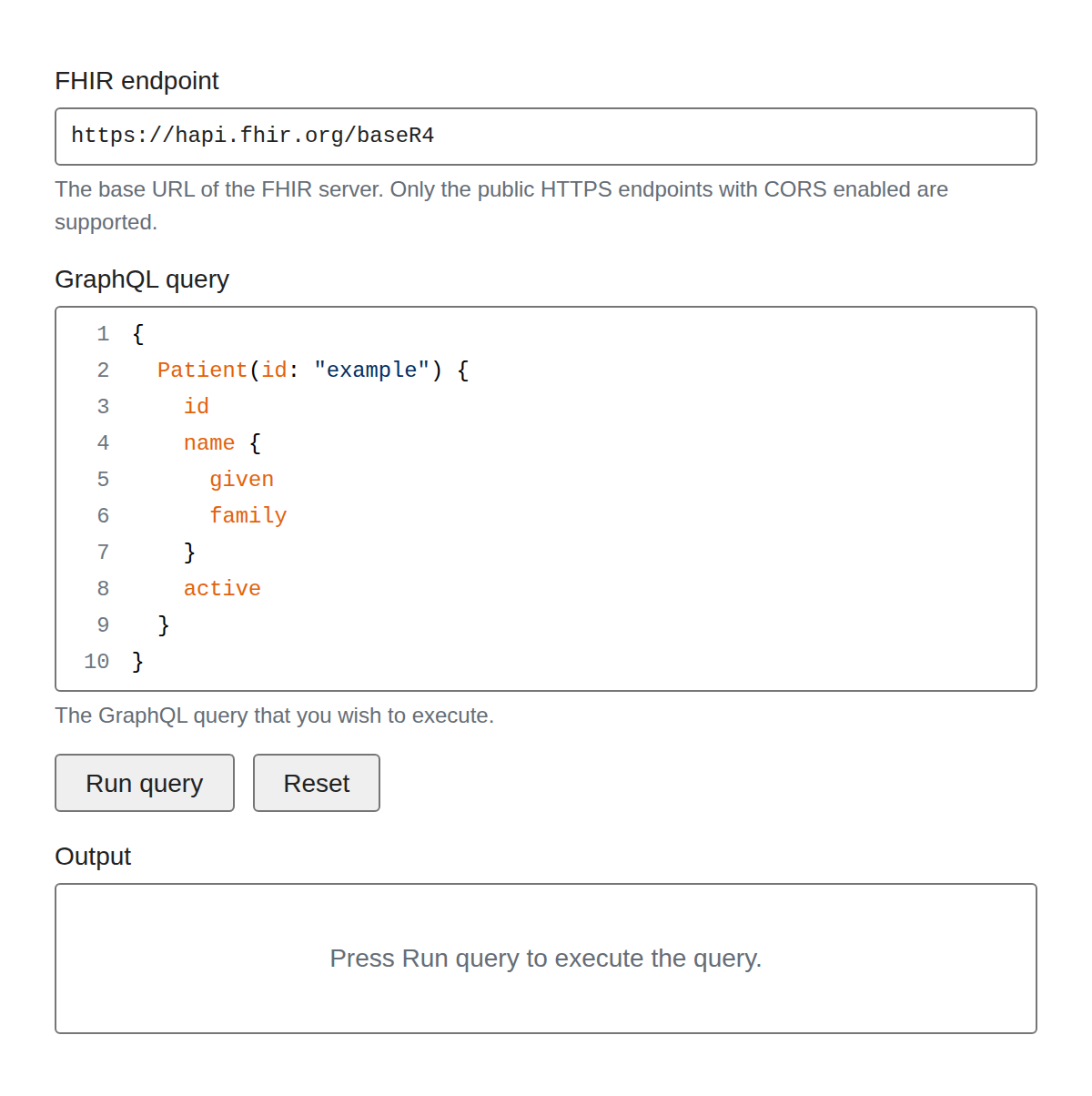 FHIR GraphQL Client